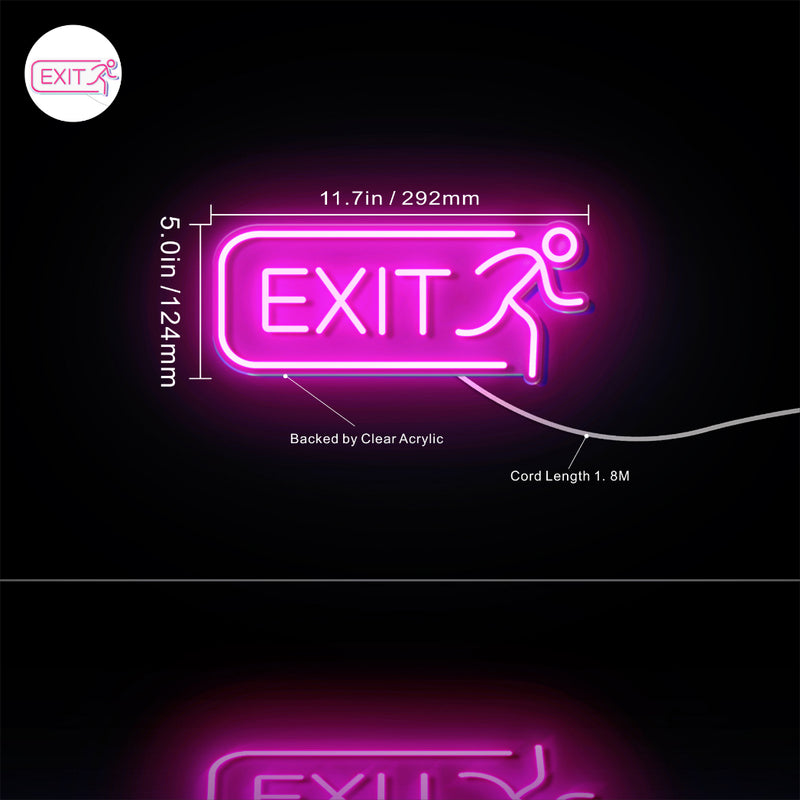 Exit Flex Silicone LED Sign (Neon-Style, LED Technology) - LED Gift Works