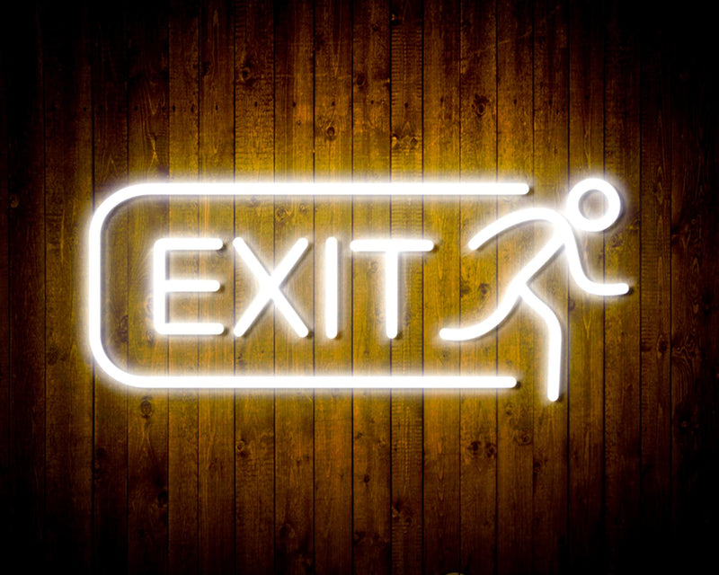 Exit Flex Silicone LED Sign (Neon-Style, LED Technology) - LED Gift Works