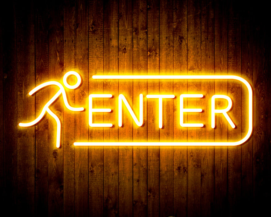 Entrance Enter Flex Silicone LED Sign (Neon-Style, LED Technology) - Way Up Gifts