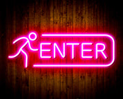 Entrance Enter Flex Silicone LED Sign (Neon-Style, LED Technology) - LED Gift Works