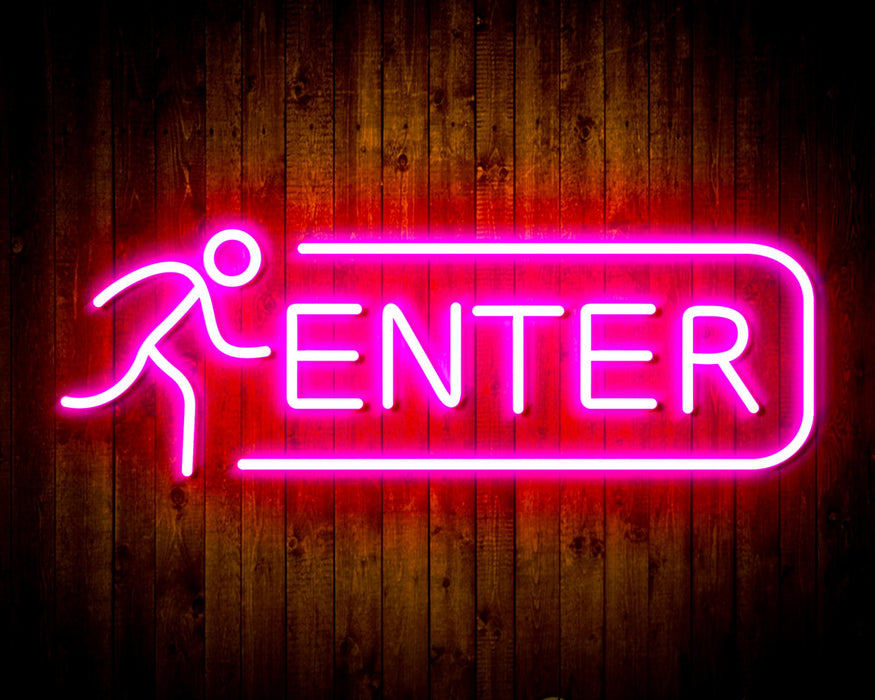 Entrance Enter Flex Silicone LED Sign (Neon-Style, LED Technology) - Way Up Gifts
