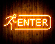 Entrance Enter Flex Silicone LED Sign (Neon-Style, LED Technology) - LED Gift Works