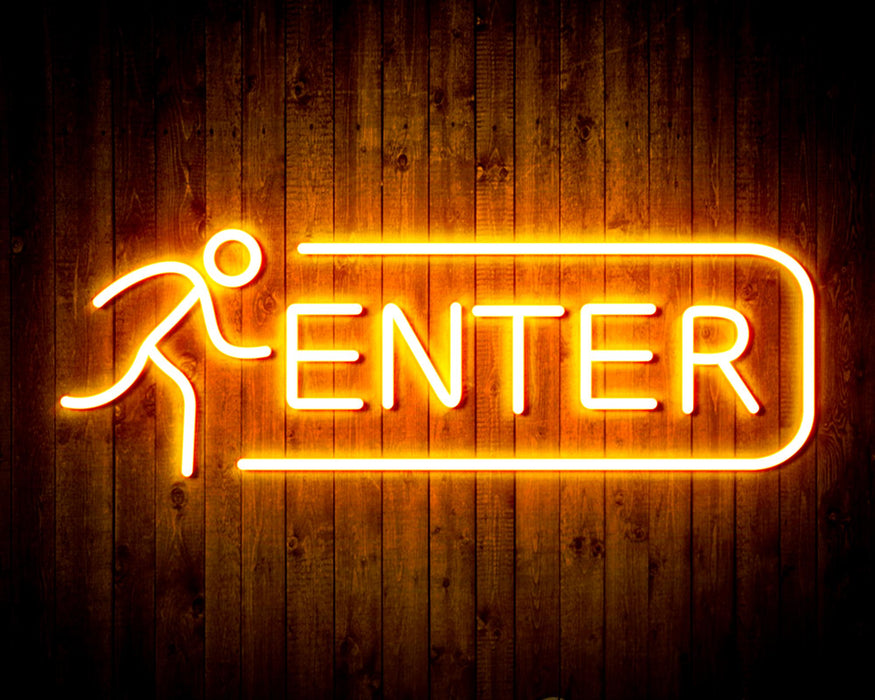 Entrance Enter Flex Silicone LED Sign (Neon-Style, LED Technology) - Way Up Gifts