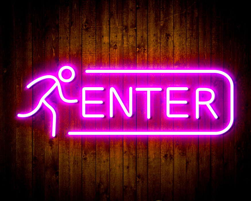 Entrance Enter Flex Silicone LED Sign (Neon-Style, LED Technology) - Way Up Gifts