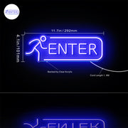 Entrance Enter Flex Silicone LED Sign (Neon-Style, LED Technology) - LED Gift Works