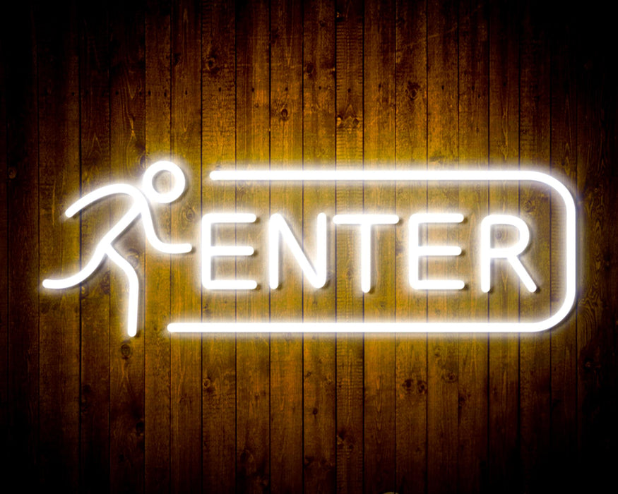 Entrance Enter Flex Silicone LED Sign (Neon-Style, LED Technology) - Way Up Gifts