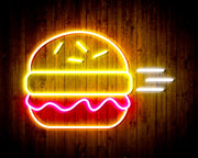 Hamburger Burger Flex Silicone LED Sign (Neon-Style, LED Technology) - LED Gift Works
