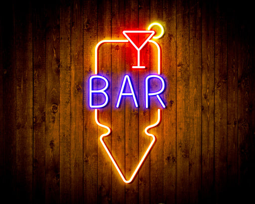 Bar Down Arrow Flex Silicone LED Sign (Neon-Style, LED Technology) - Way Up Gifts