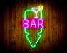 Bar Down Arrow Flex Silicone LED Sign (Neon-Style, LED Technology) - Way Up Gifts
