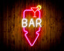 Bar Down Arrow Flex Silicone LED Sign (Neon-Style, LED Technology) - Way Up Gifts