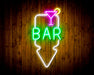 Bar Down Arrow Flex Silicone LED Sign (Neon-Style, LED Technology) - Way Up Gifts