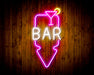 Bar Down Arrow Flex Silicone LED Sign (Neon-Style, LED Technology) - Way Up Gifts