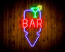 Bar Down Arrow Flex Silicone LED Sign (Neon-Style, LED Technology) - Way Up Gifts