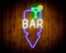 Bar Down Arrow Flex Silicone LED Sign (Neon-Style, LED Technology) - Way Up Gifts