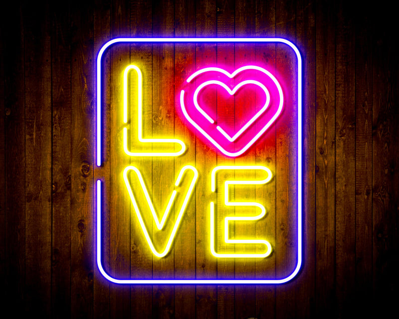 Love Flex Silicone LED Sign (Neon-Style, LED Technology) - LED Gift Works