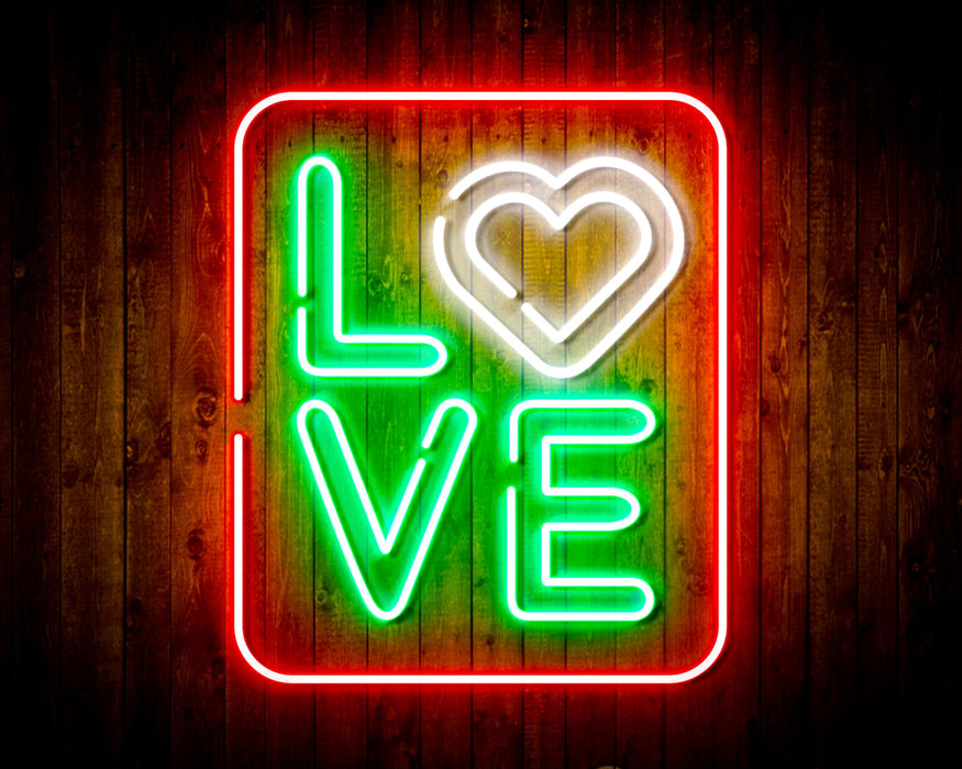 Love Flex Silicone LED Sign (Neon-Style, LED Technology) - Way Up Gifts