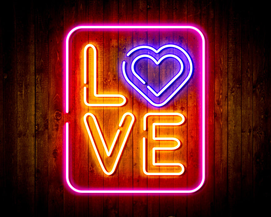 Love Flex Silicone LED Sign (Neon-Style, LED Technology) - Way Up Gifts