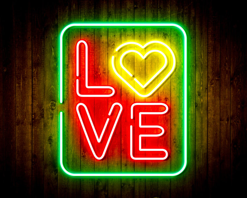 Love Flex Silicone LED Sign (Neon-Style, LED Technology) - LED Gift Works