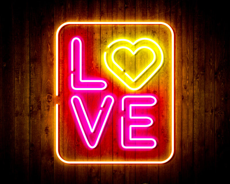 Love Flex Silicone LED Sign (Neon-Style, LED Technology) - LED Gift Works