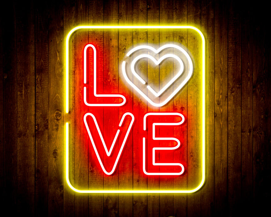 Love Flex Silicone LED Sign (Neon-Style, LED Technology) - Way Up Gifts
