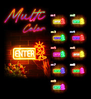 Entrance Enter Flex Silicone LED Sign (Neon-Style, LED Technology) - LED Gift Works