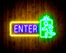 Entrance Enter Flex Silicone LED Sign (Neon-Style, LED Technology) - Way Up Gifts