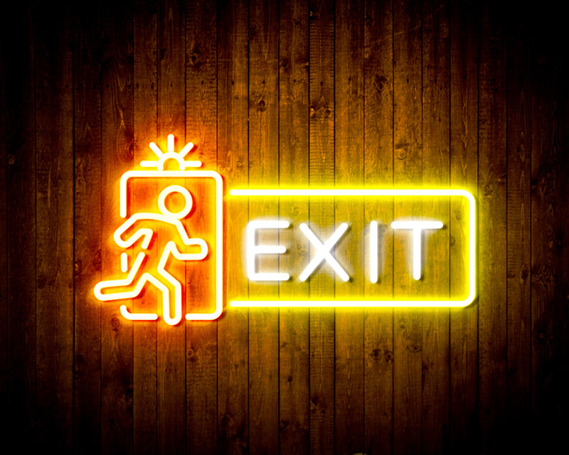 Exit Flex Silicone LED Sign (Neon-Style, LED Technology) - LED Gift Works