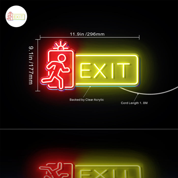 Exit Flex Silicone LED Sign (Neon-Style, LED Technology) - Way Up Gifts