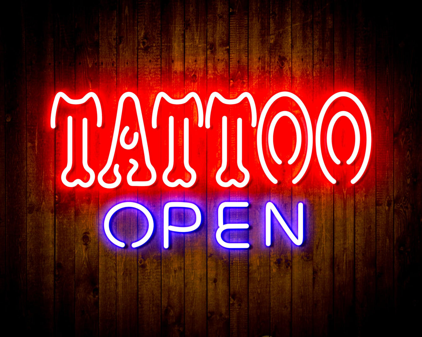 Tattoo Open Flex Silicone LED Sign (Neon-Style, LED Technology) - Way Up Gifts