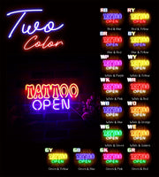 Tattoo Open Flex Silicone LED Sign (Neon-Style, LED Technology) - LED Gift Works