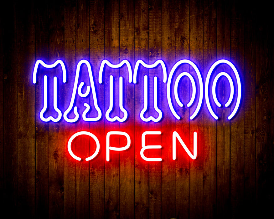 Tattoo Open Flex Silicone LED Sign (Neon-Style, LED Technology) - Way Up Gifts