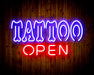 Tattoo Open Flex Silicone LED Sign (Neon-Style, LED Technology) - Way Up Gifts