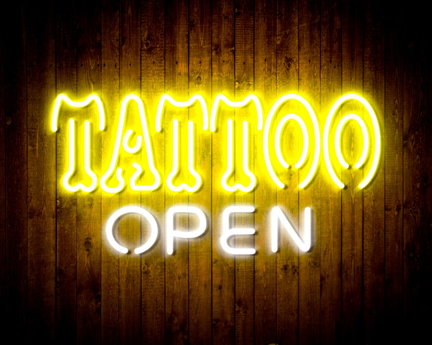 Tattoo Open Flex Silicone LED Sign (Neon-Style, LED Technology) - Way Up Gifts