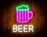 Beer with Beer Mug Flex Silicone LED Sign (Neon-Style, LED Technology) - Way Up Gifts