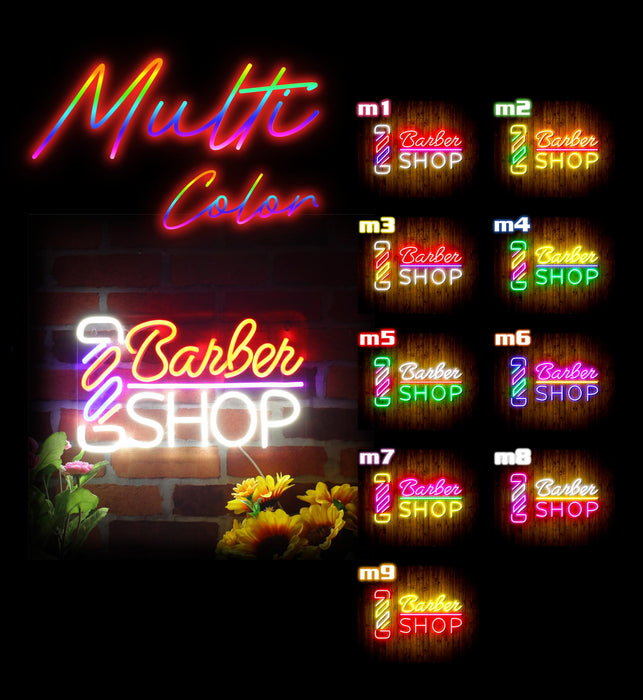 Barber Shop Flex Silicone LED Sign (Neon-Style, LED Technology) - Way Up Gifts