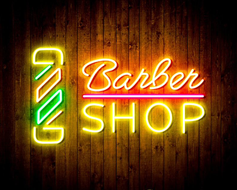 Barber Shop Flex Silicone LED Sign (Neon-Style, LED Technology) - LED Gift Works