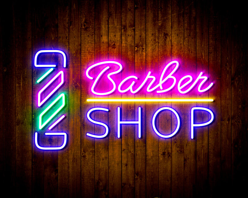 Barber Shop Flex Silicone LED Sign (Neon-Style, LED Technology) - LED Gift Works