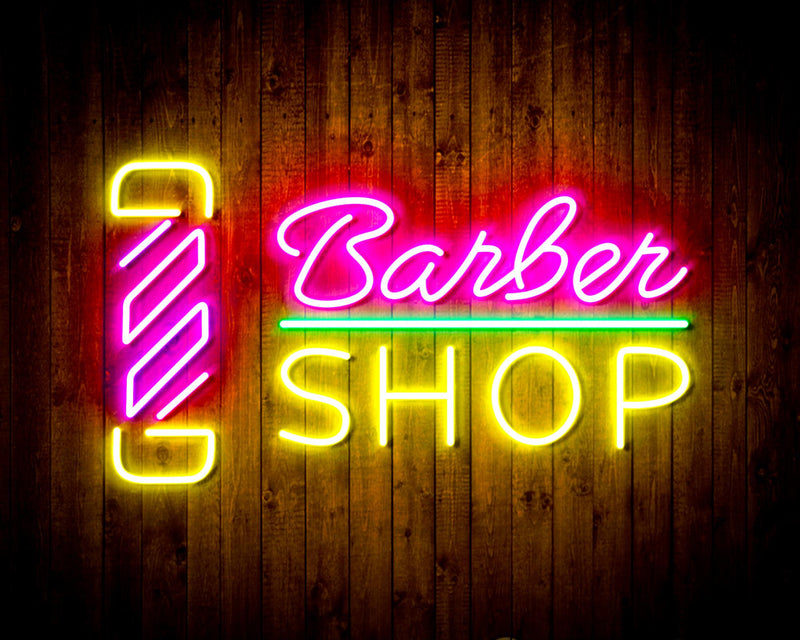 Barber Shop Flex Silicone LED Sign (Neon-Style, LED Technology) - LED Gift Works