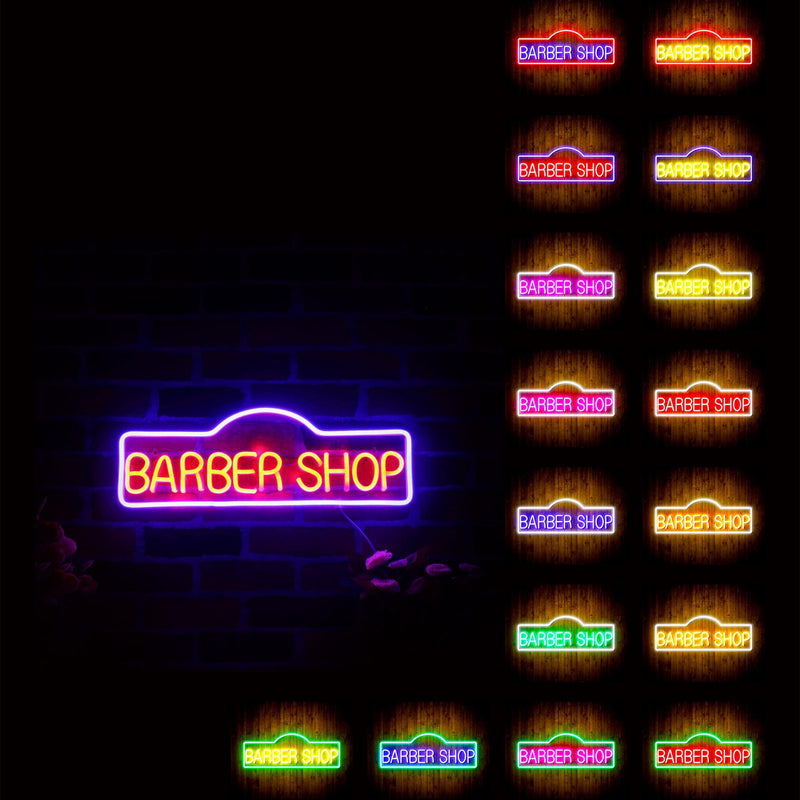 Barber Shop Flex Silicone LED Sign (Neon-Style, LED Technology) - LED Gift Works