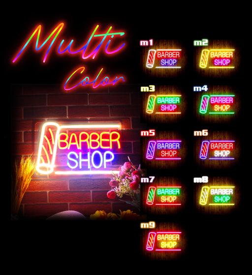 Barber Shop Flex Silicone LED Sign (Neon-Style, LED Technology) - LED Gift Works