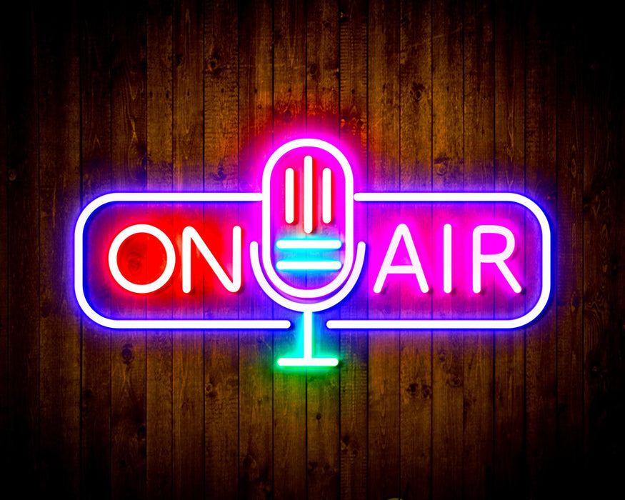 Microphone On Air Flex Silicone LED Sign (Neon-Style, LED Technology) - Way Up Gifts