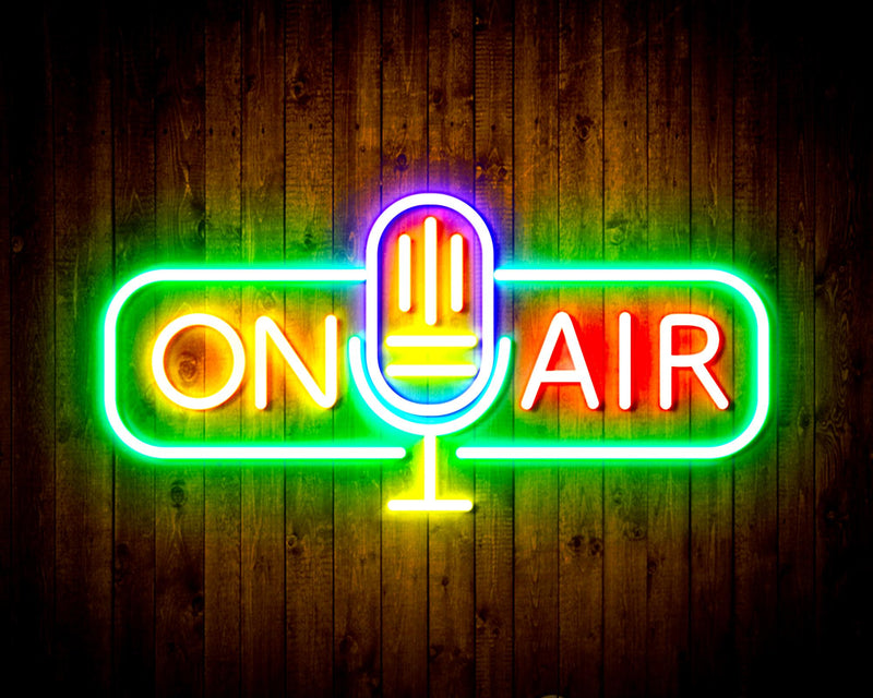 Microphone On Air Flex Silicone LED Sign (Neon-Style, LED Technology) - LED Gift Works