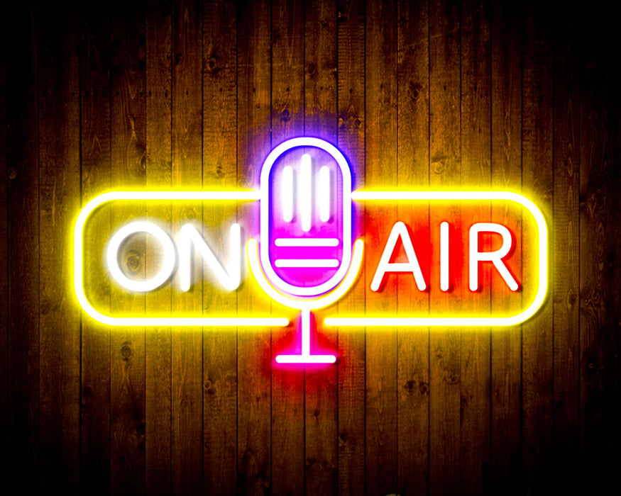Microphone On Air Flex Silicone LED Sign (Neon-Style, LED Technology) - Way Up Gifts
