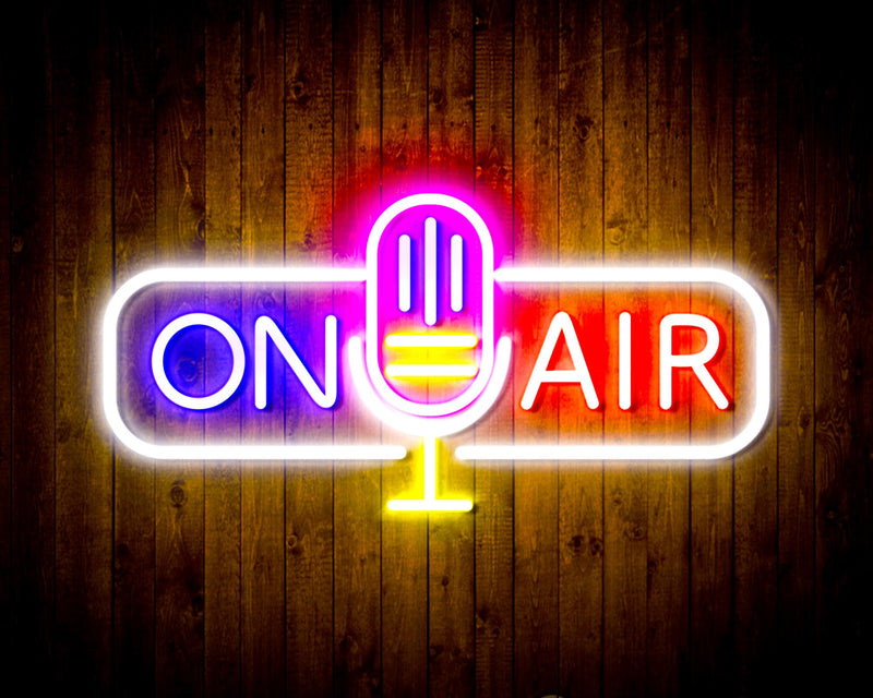 Microphone On Air Flex Silicone LED Sign (Neon-Style, LED Technology) - LED Gift Works