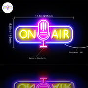 Microphone On Air Flex Silicone LED Sign (Neon-Style, LED Technology) - LED Gift Works