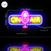 Microphone On Air Flex Silicone LED Sign (Neon-Style, LED Technology) - Way Up Gifts