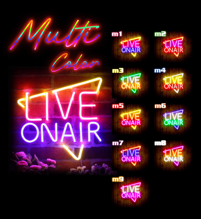 Live On Air Flex Silicone LED Sign (Neon-Style, LED Technology) - Way Up Gifts