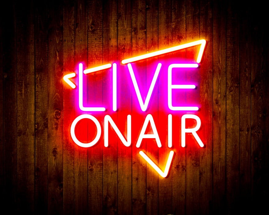 Live On Air Flex Silicone LED Sign (Neon-Style, LED Technology) - Way Up Gifts