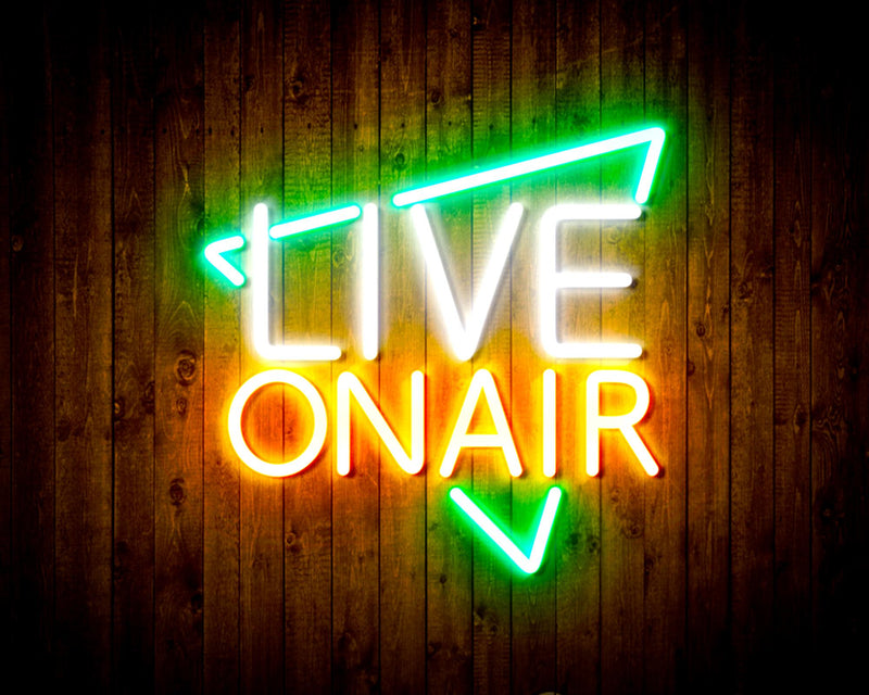 Live On Air Flex Silicone LED Sign (Neon-Style, LED Technology) - LED Gift Works
