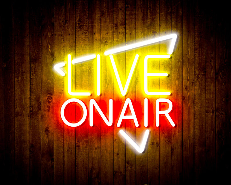 Live On Air Flex Silicone LED Sign (Neon-Style, LED Technology) - LED Gift Works